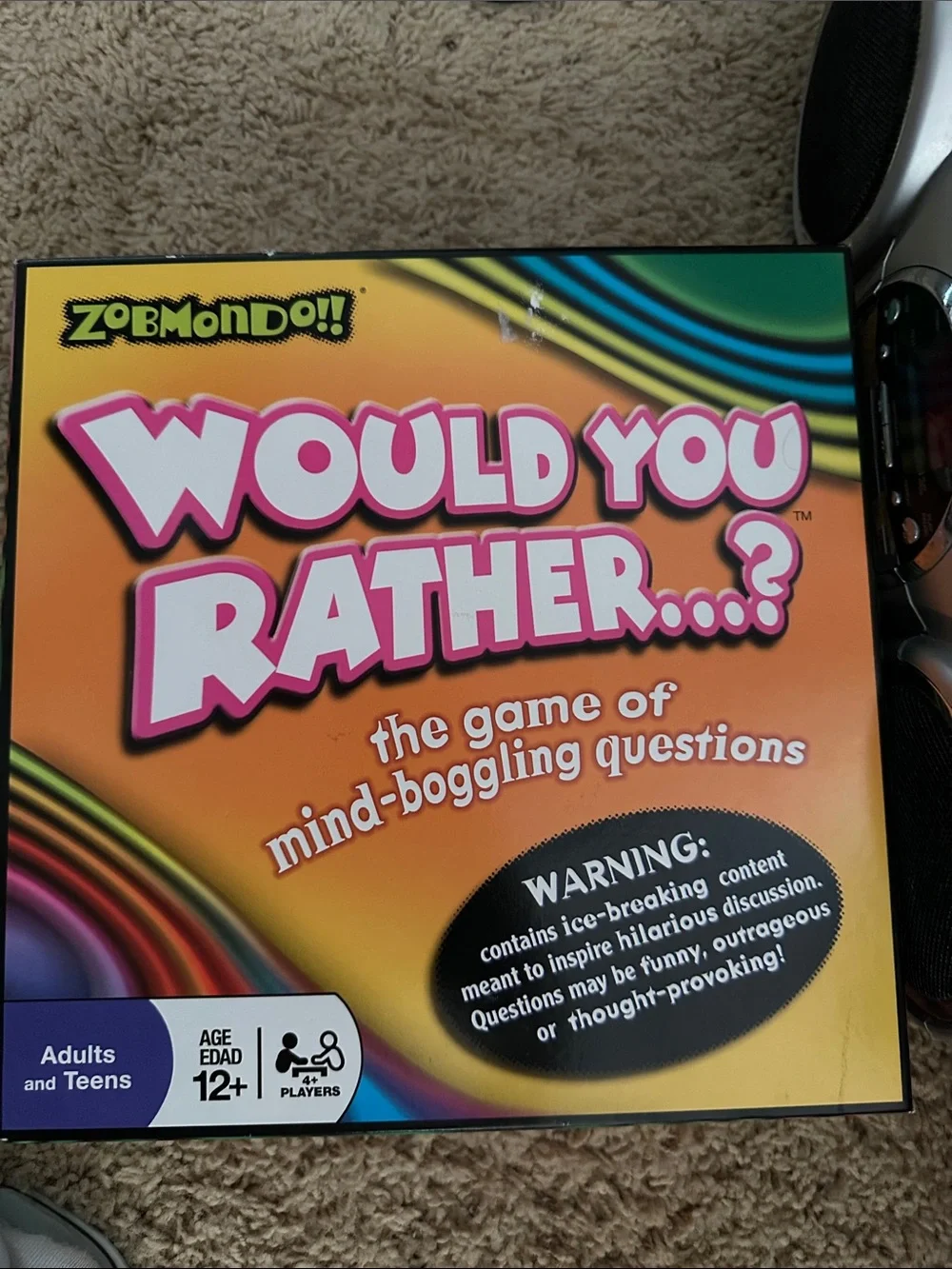Would You Rather...? Party Game - Orange